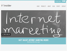 Tablet Screenshot of internetmarketinginsider.com
